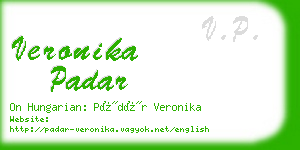 veronika padar business card